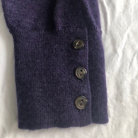 EUC Banana Republic Merino heathered plum sweater - Picture 4 of 4